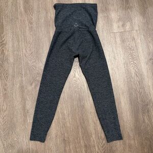 Beyond the Bump Dark Charcoal High-Waist Maternity Leggings